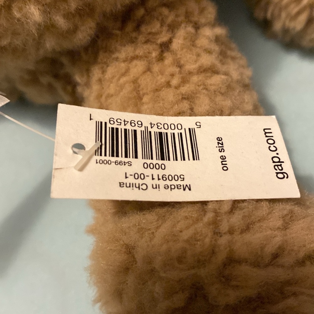 Baby Gap Brannan Bear Plush Stuffed Animal Light Brown Tan Fuzzy - Picture 4 of 4